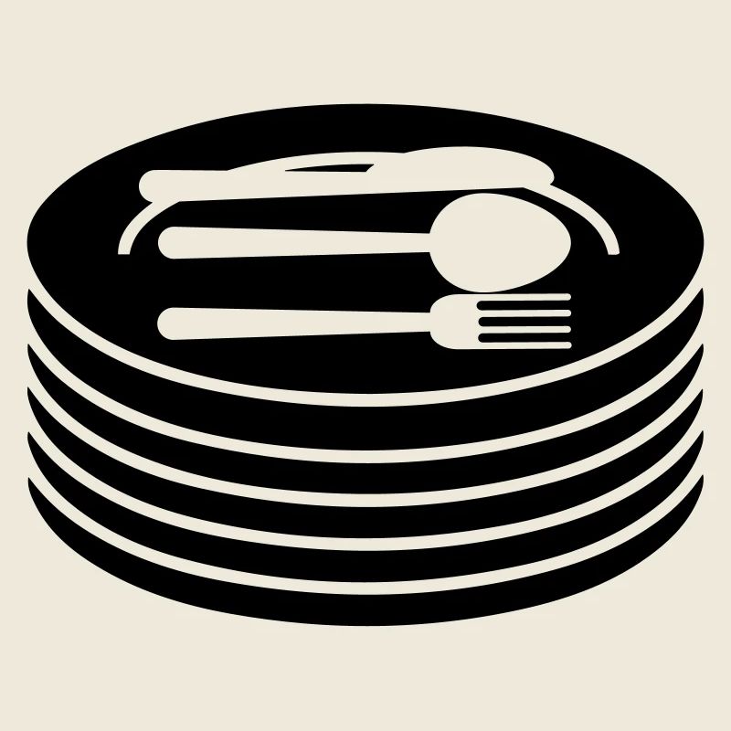 Geschirr Teller Besteck