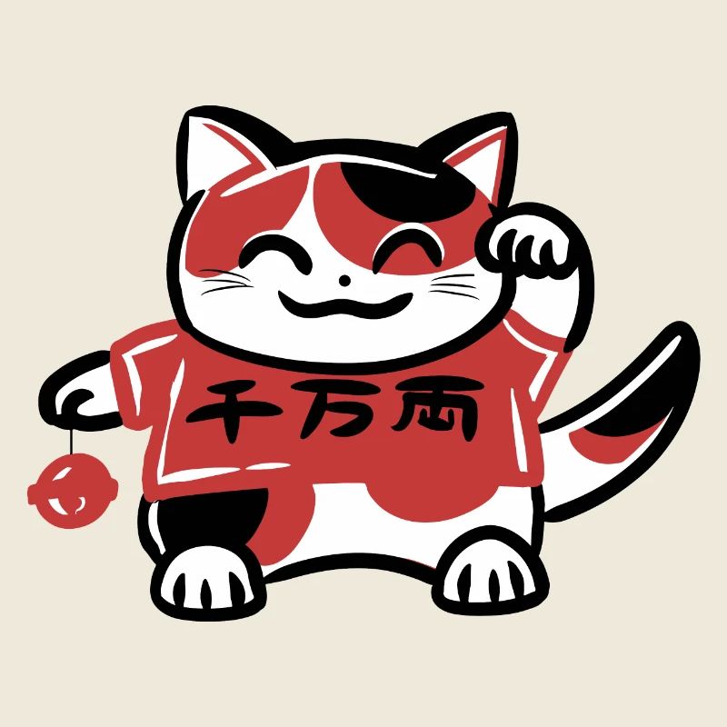 Chat calicot japonais Maneki Neko