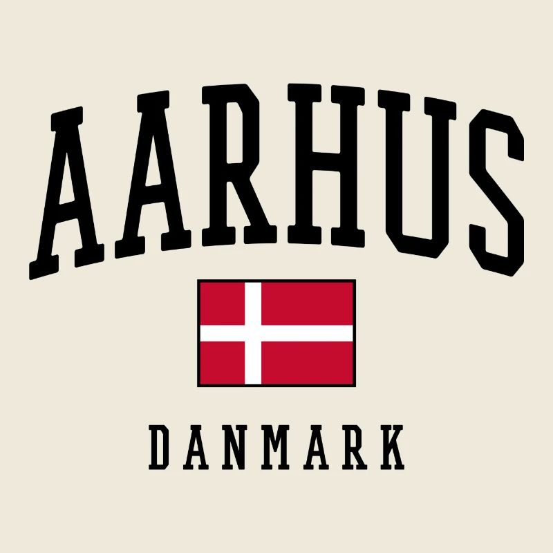 AARHUS DANMARK – Conception du drapeau du Danemark