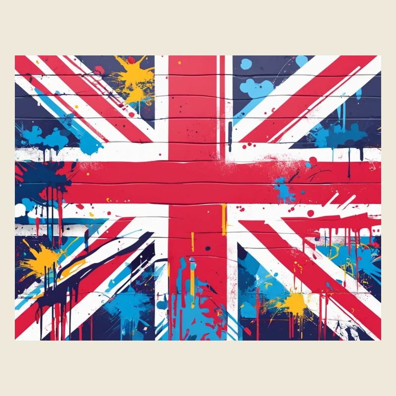 Britische Flagge Graffiti Kunst