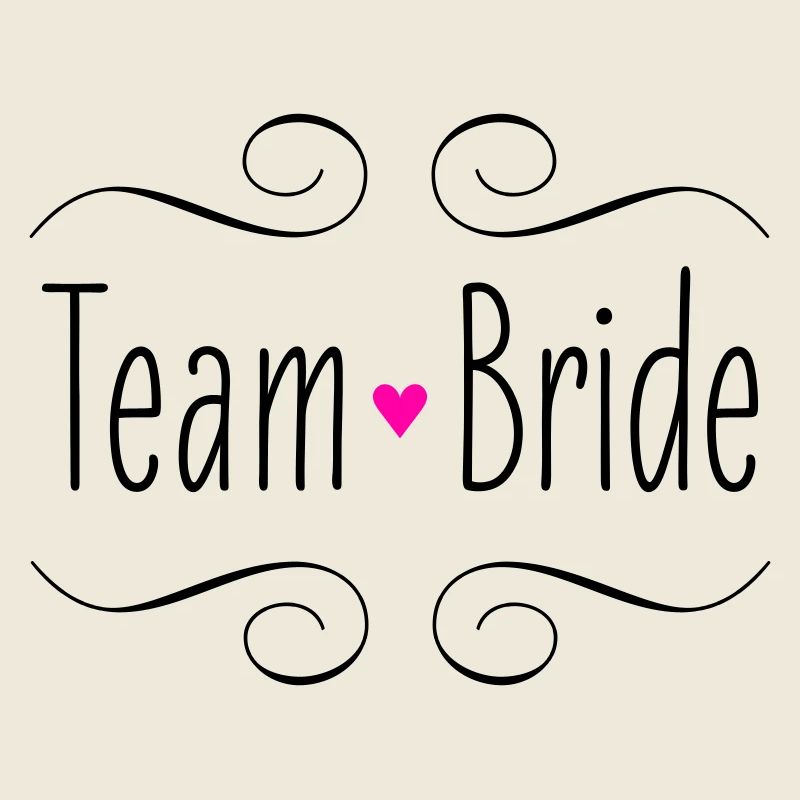 Team Bride Bride Pink Heart Wedding Wedding Party