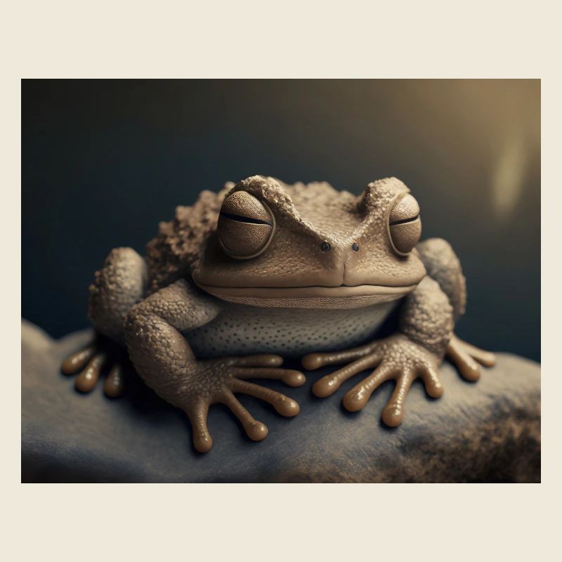 Animaux mignons en hibernation – crapaud