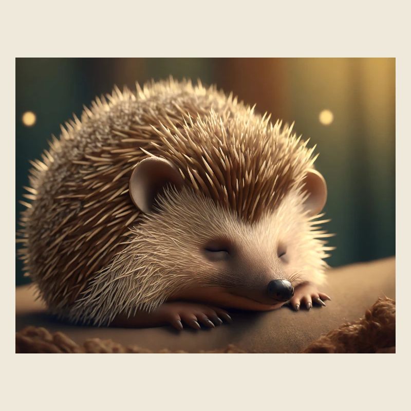 Animaux mignons faisant de l’hibernation – hérisson