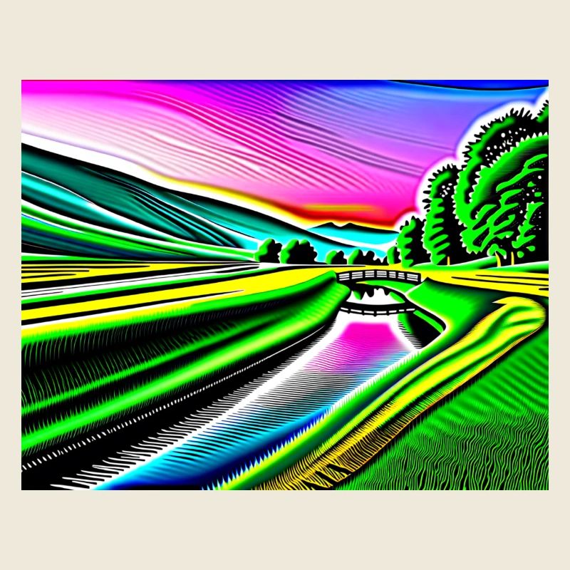 Idyllischer Flussblick