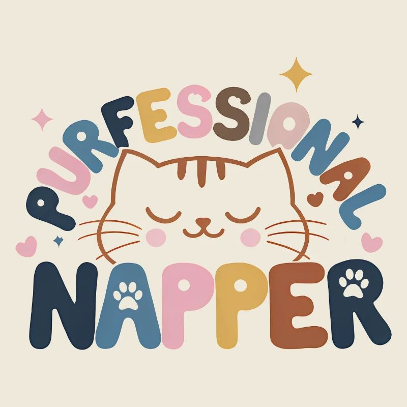 Whimsical Cat with Peaceful Expression