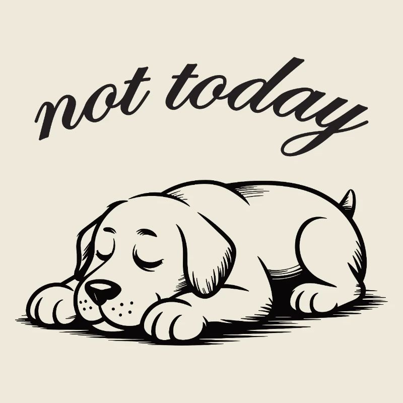 Pas aujourd’hui labrador retriver sommeil