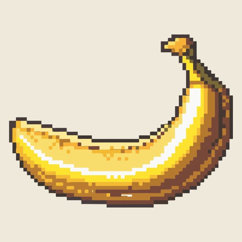 Pixelbanane Retro Pixelkunst