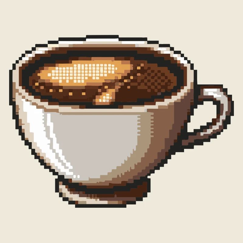 PixelKaffee Kaffeetasse Kunst