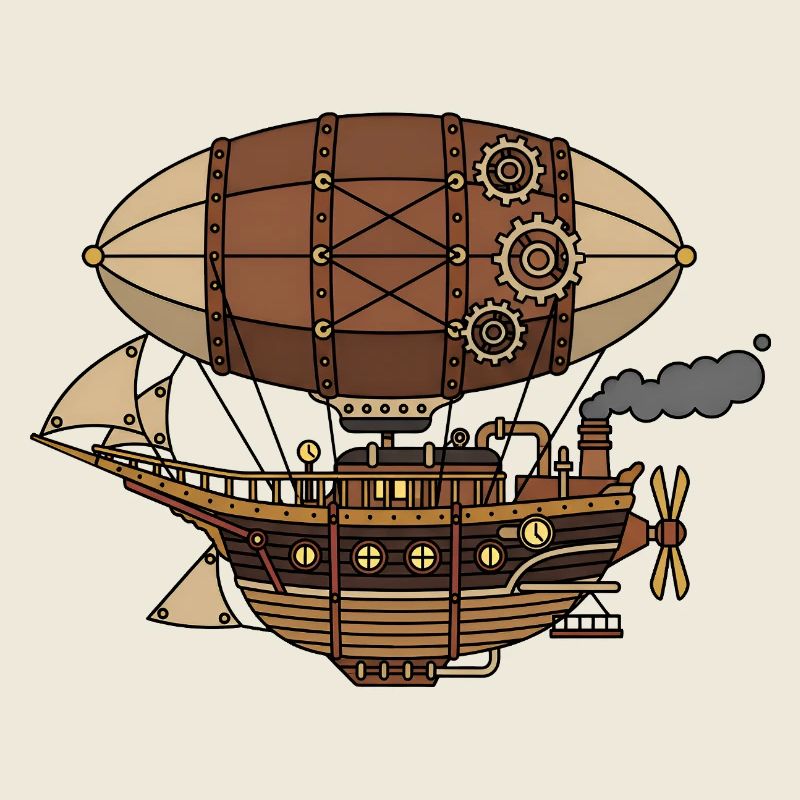 Steampunk Luftschiff
