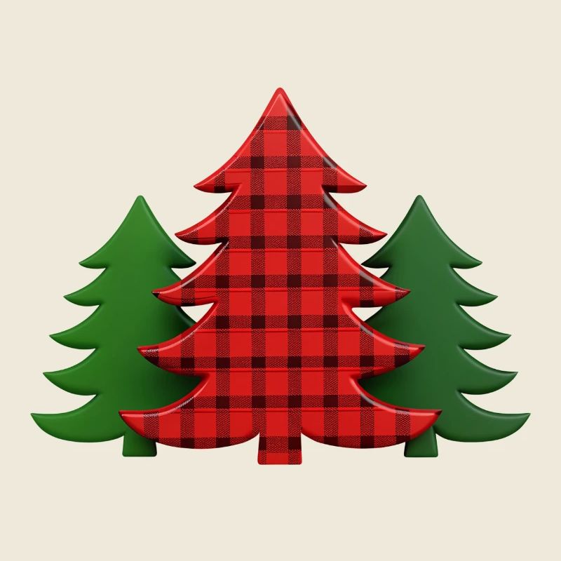 Plaid Baum Weihnachtsbäume Christmas Tree