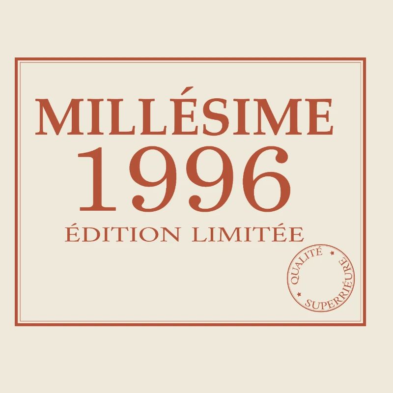 Millésime 1996 30 ans Anniversaire Vintage Cadeau.