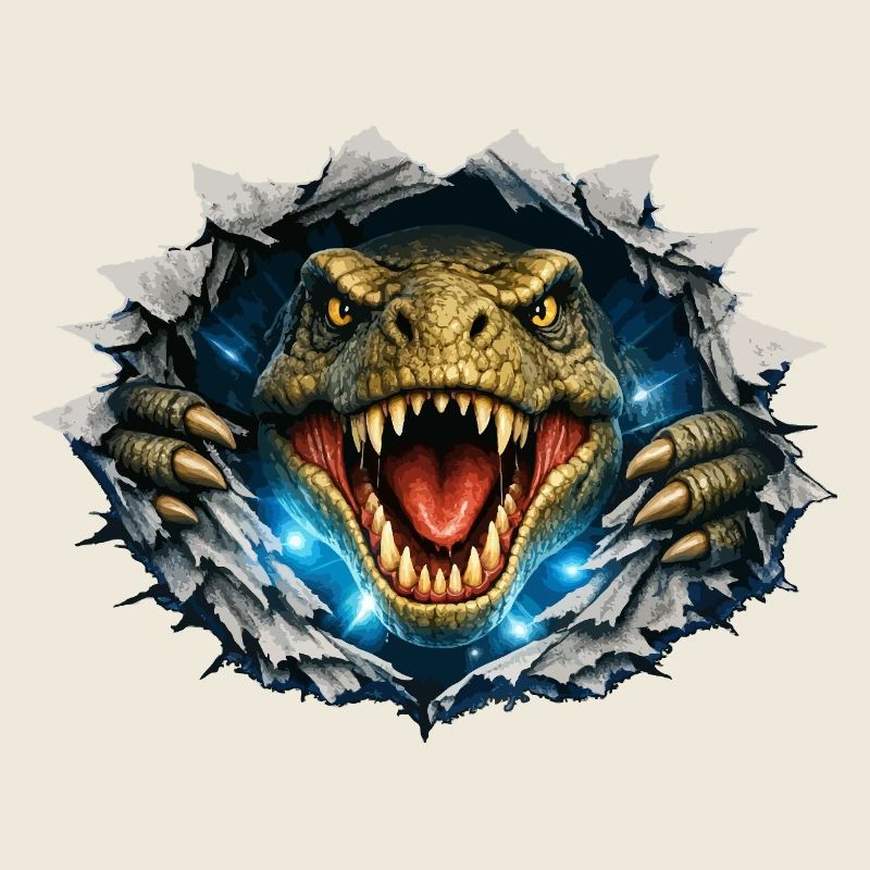 Percée du T-Rex à partir du crack