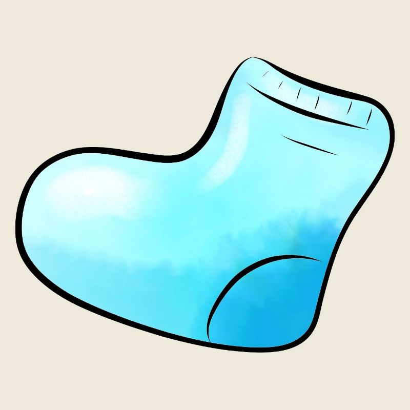 blue sock