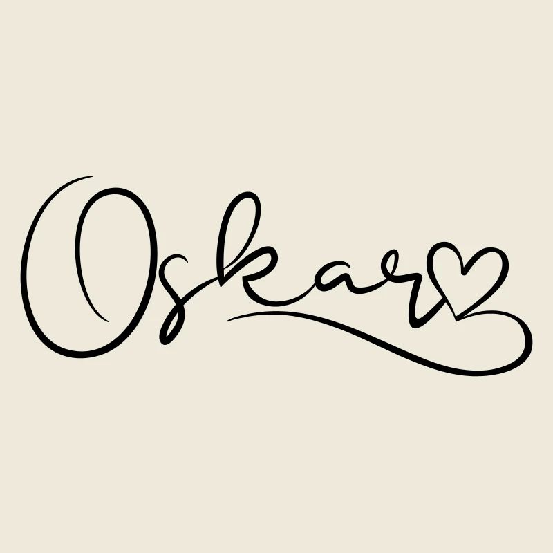 Oskar surname First name Heart décor