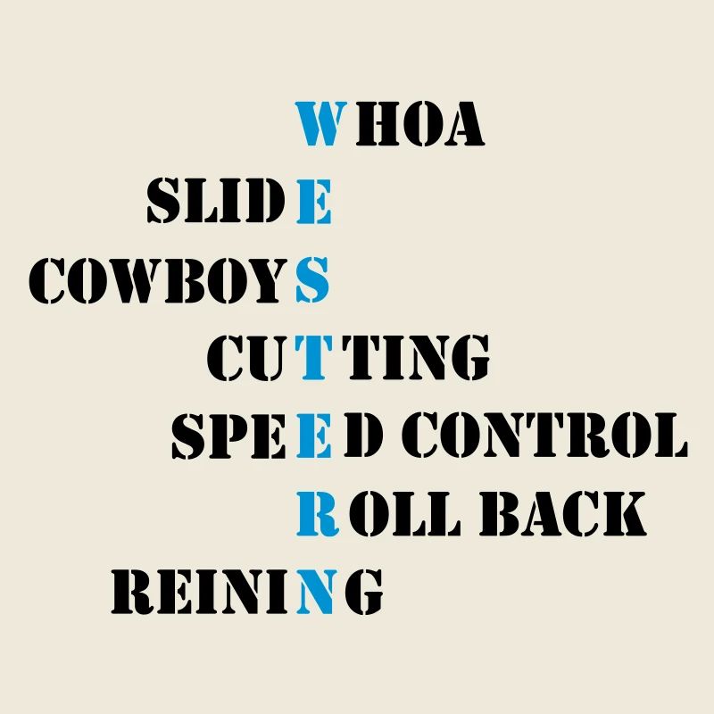 Cowboys de lettrage occidentaux