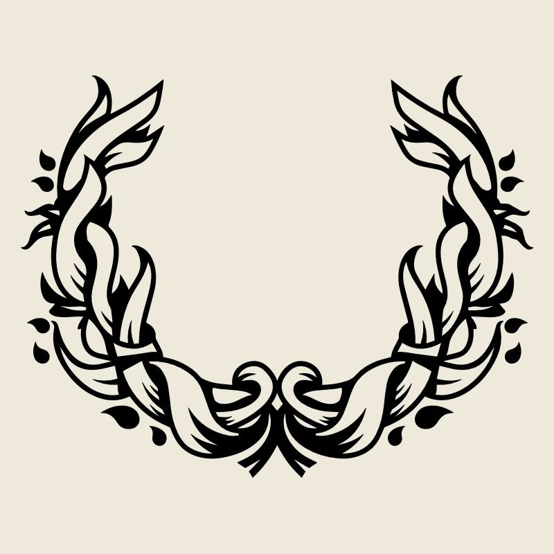 une couronne de fleurs de feuilles