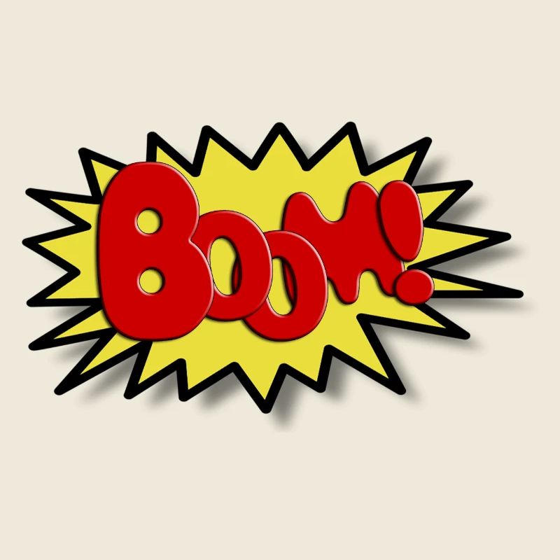 Boom Comicstyle Comic Figure Lichtenstein Pop Art