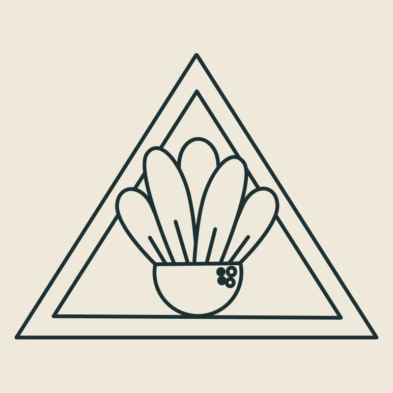 Plante POT dans un triangle