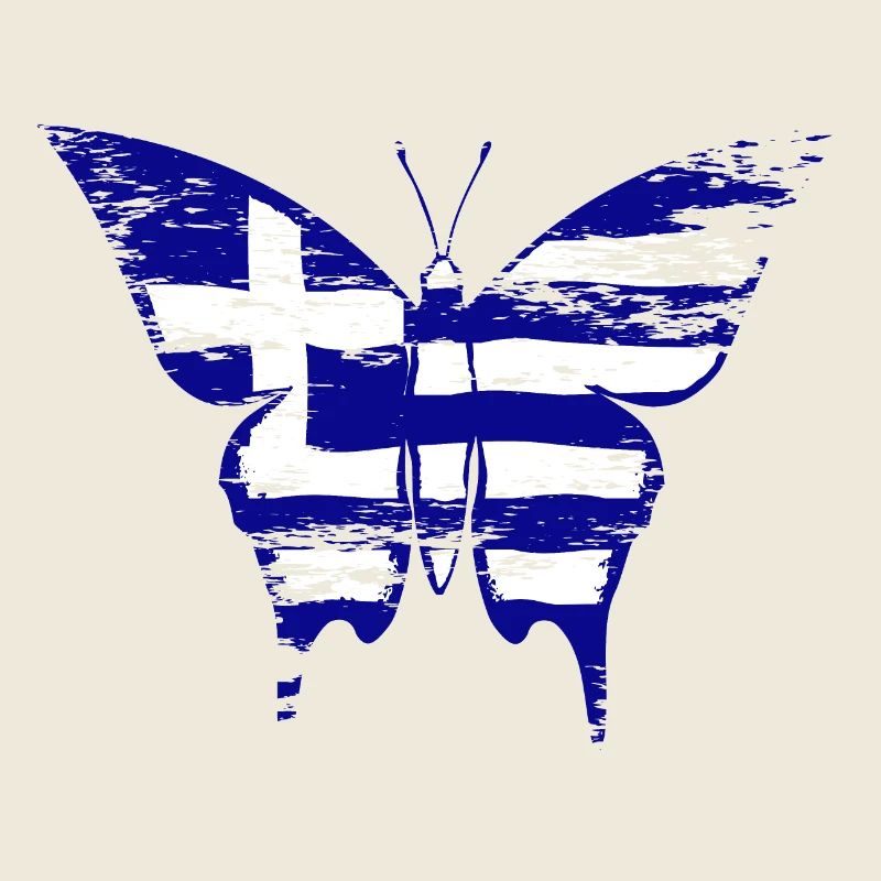 Drapeau de la Grèce Papillon utilisé