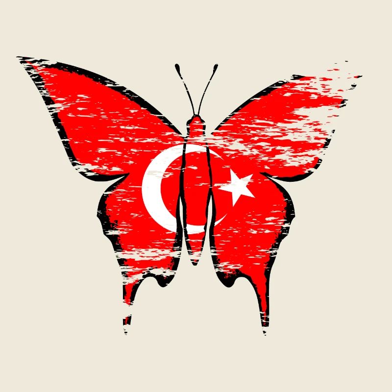Turkey flag butterfly used