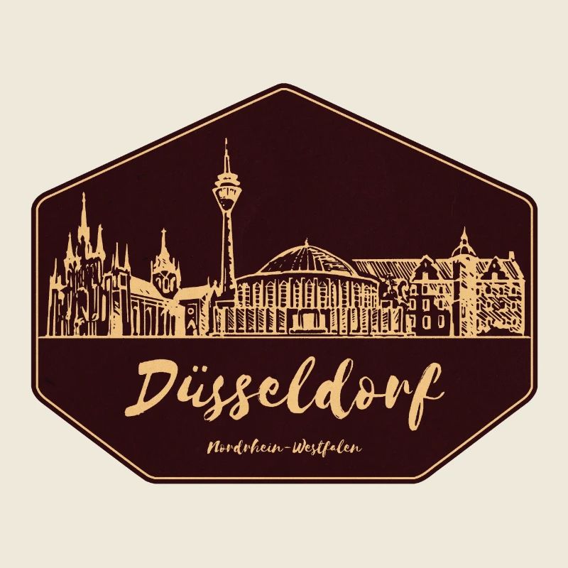 Düsseldorf Skyline Badge