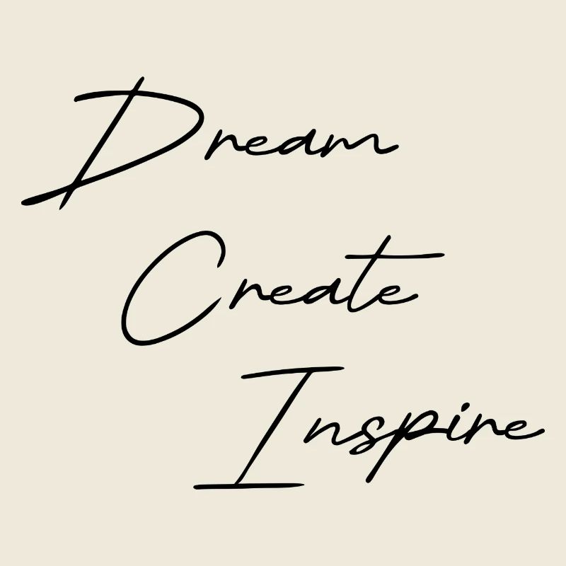 Dream Create Inspire black