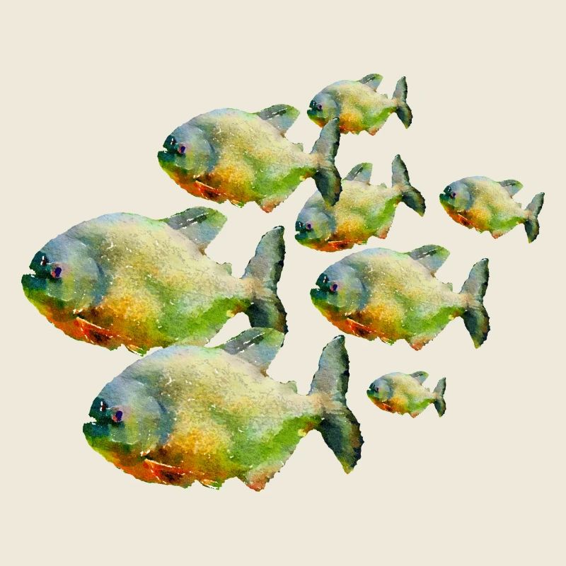 Fish in a shoal