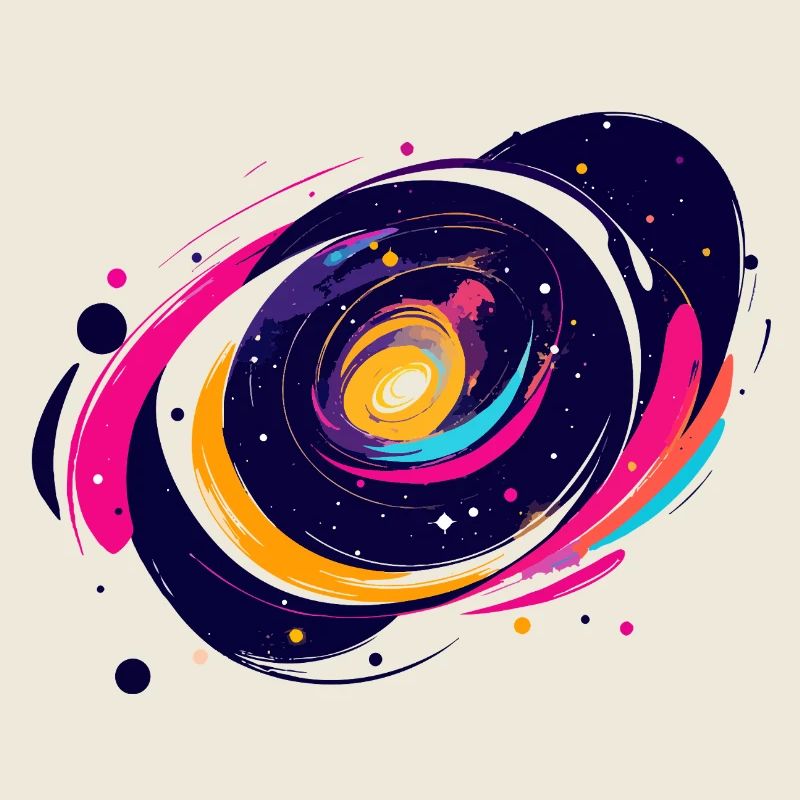 Motif de la galaxie tourbillonnante de couleurs dans l’espace extra-atmosphérique