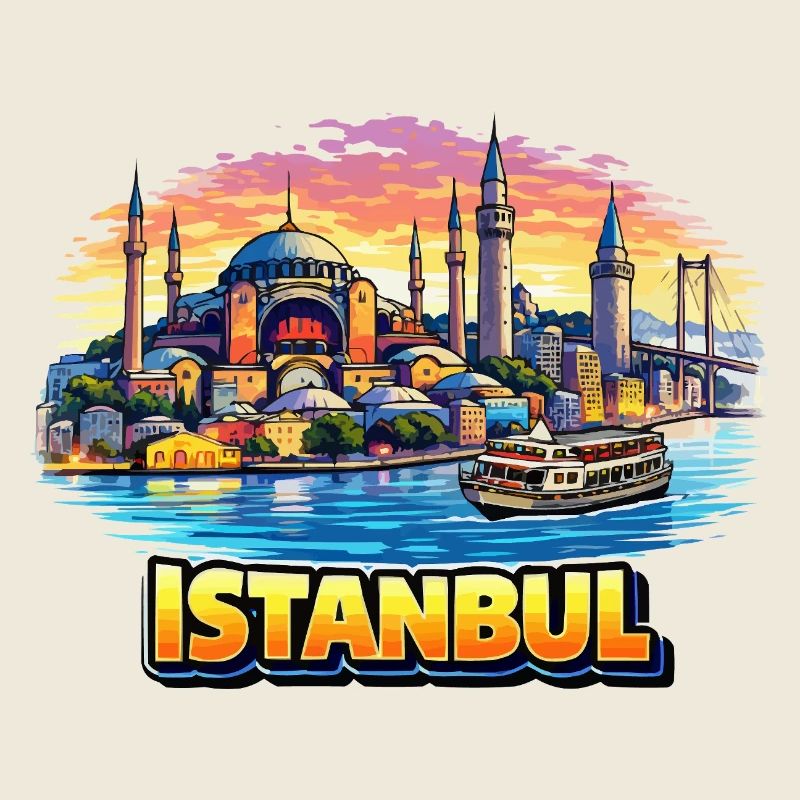 Silhouette d’Istanbul sur le Bosphore