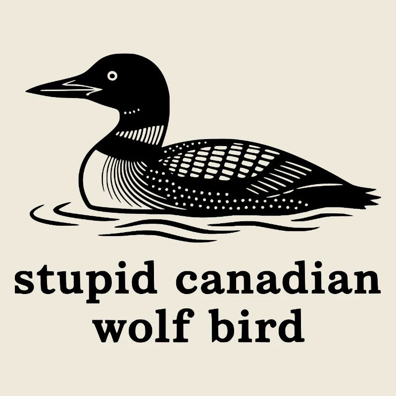 Stupide oiseau loup canadien