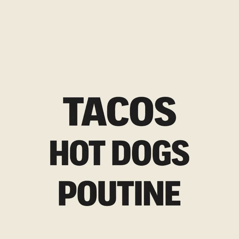 Tacos Hot Dog Poutine