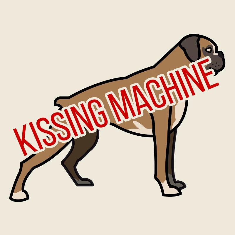 Chien / Boxer: Machine Embrasser