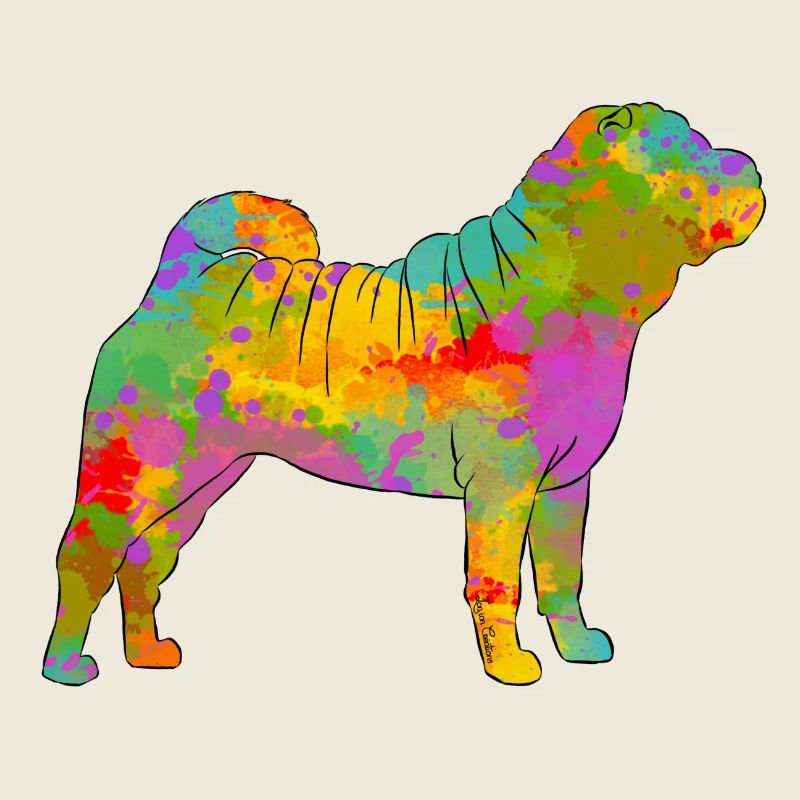 Shar Pei Multicolored