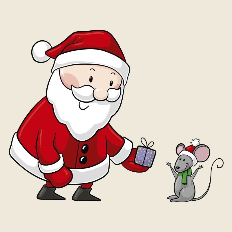 Süßer Comic Weihnachtsmann