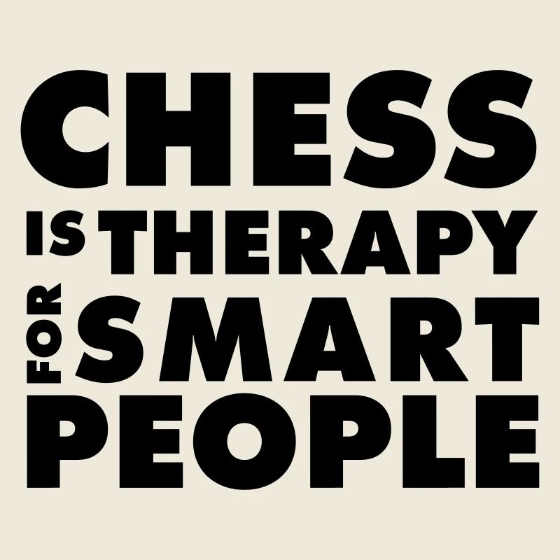 CHESS IS THERAPY - Schach T-Shirt - Geschenkidee