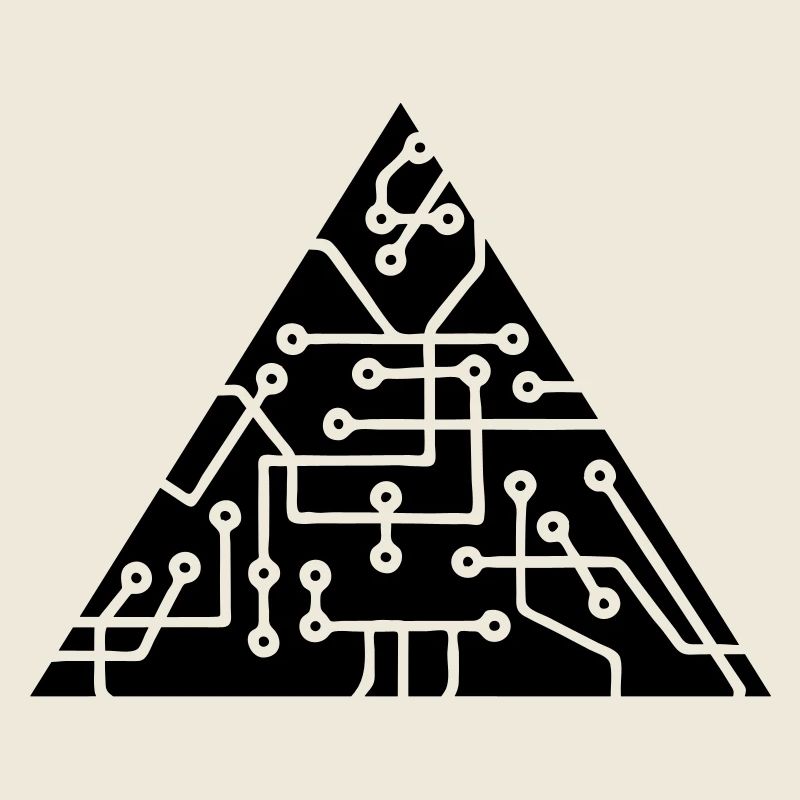 la technologie des micropuces de forme triangulair