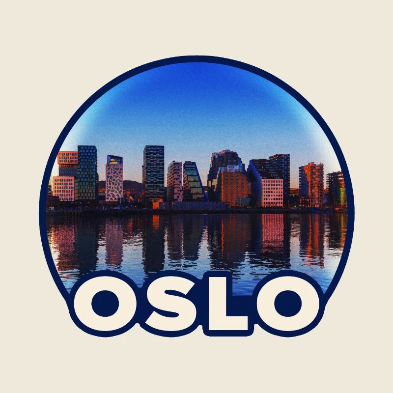 Reflet de la ligne d’horizon d’Oslo