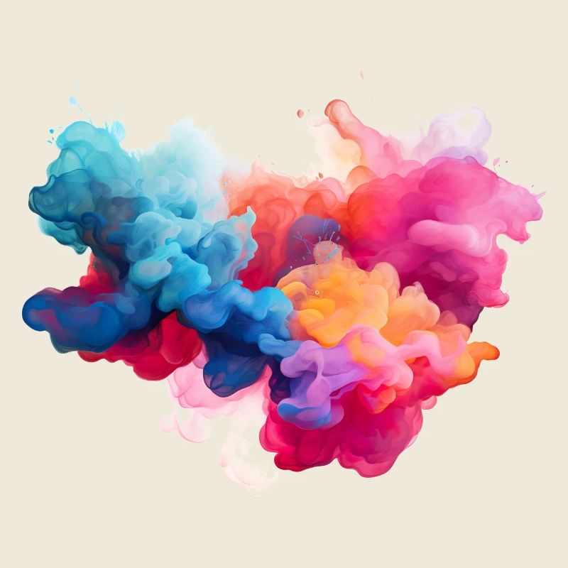 colorful smoke