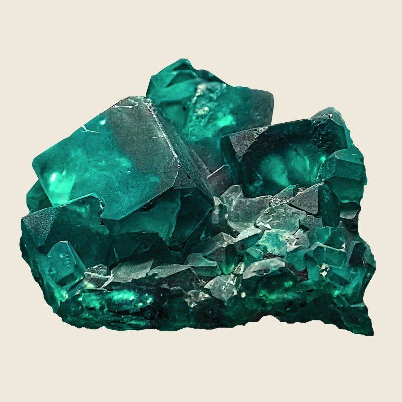 Cristal minéral de spath fluor vert fluorite