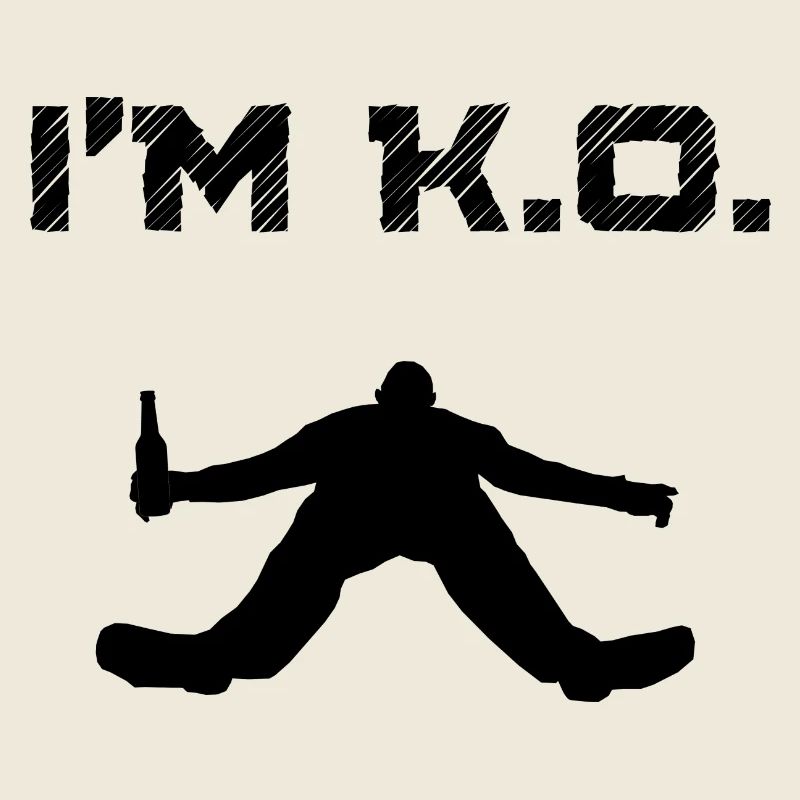 I'm KO Drunk Man Passed Out Blackout Drunken Coma