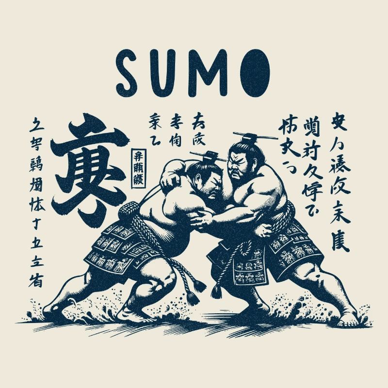 Sumo Wrestler im Kampf
