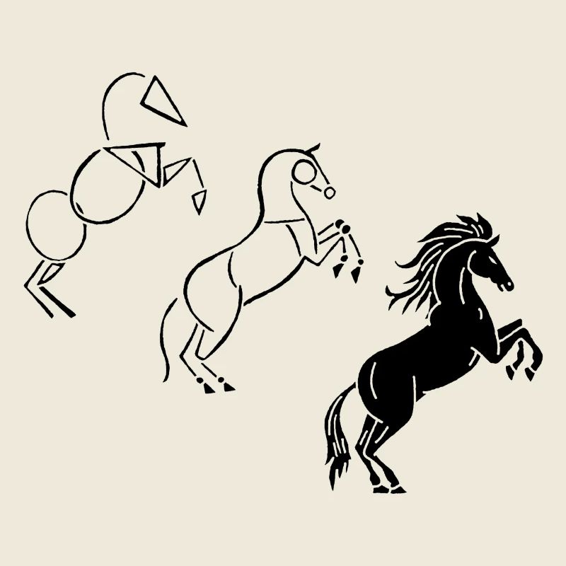 Dessine-moi un cheval noir
