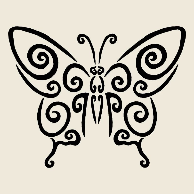 Symbole d'un papillon noir