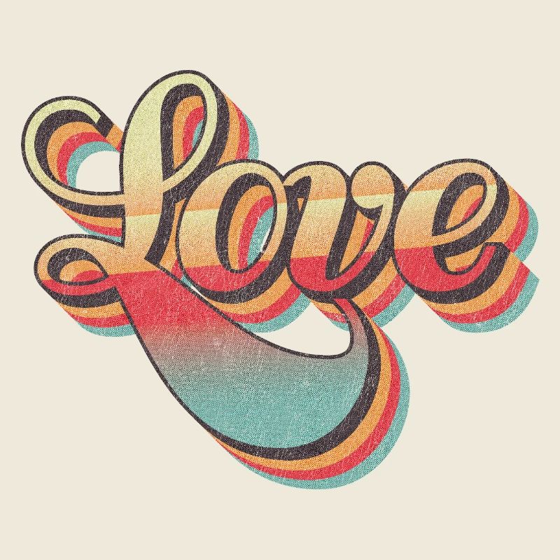 Design d’amour rétro