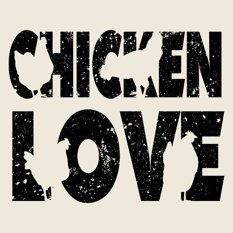 Poulet Amour Graffiti Design