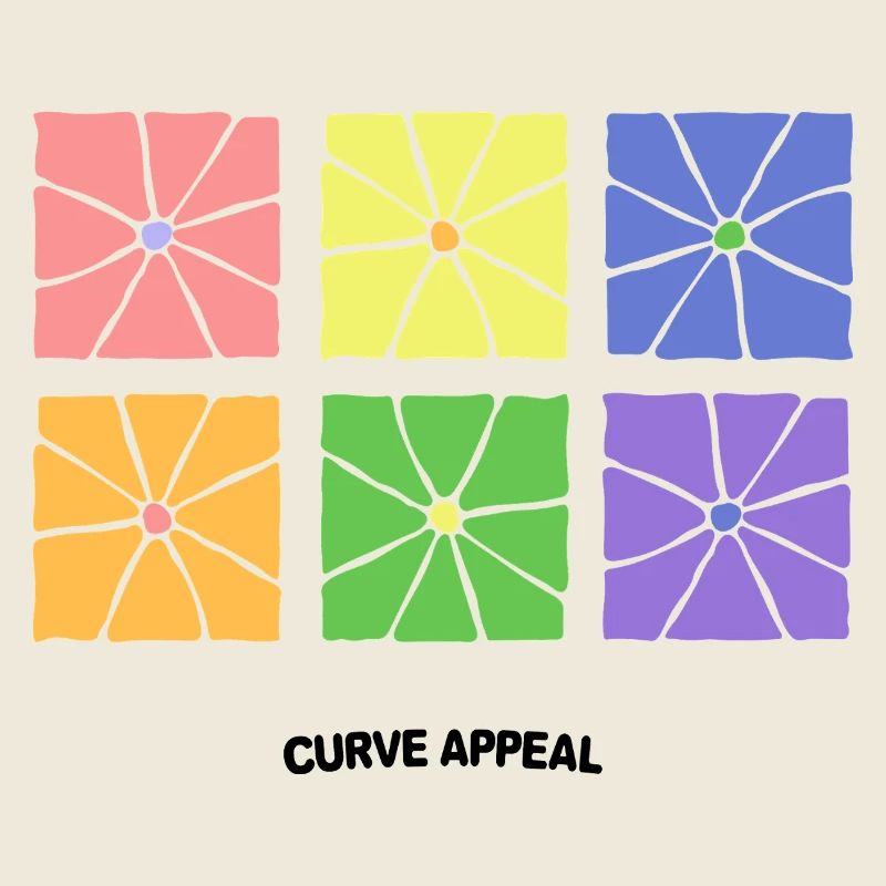 Retro Flowers – Colorful Pop Style Graphics