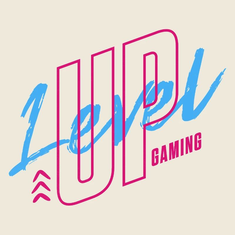 Neon Retro Gaming Logo 80er Vibe