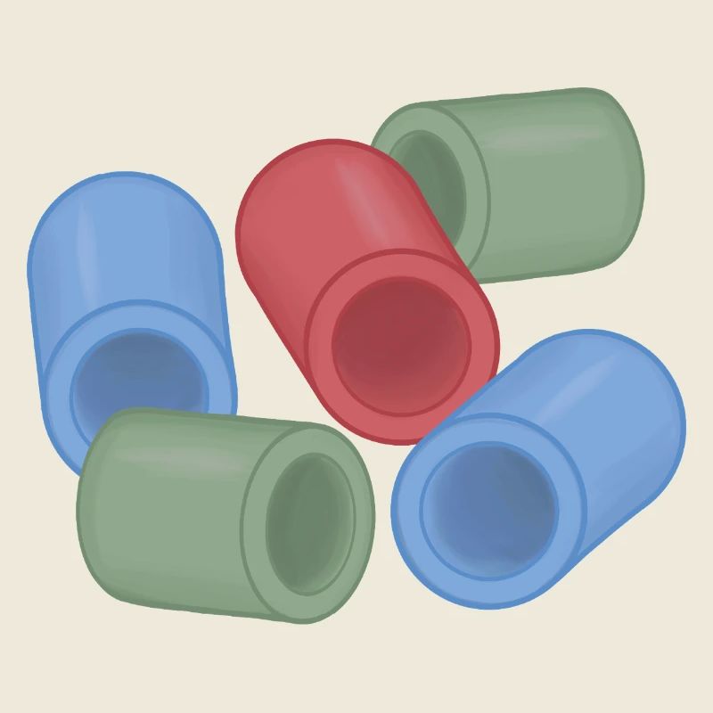 Capsules de couleur abstraites perles de repassage