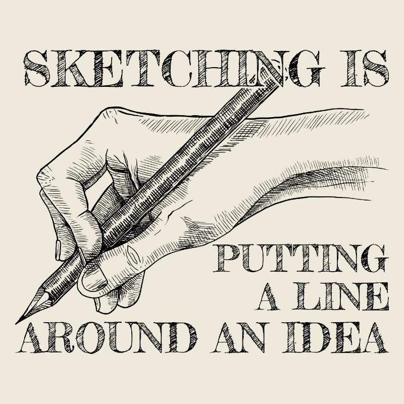 Cool Artist A Line Around An Idea Painter Gift