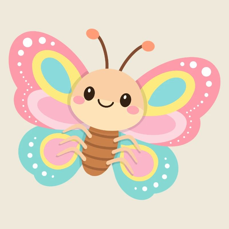 Papillon pastel